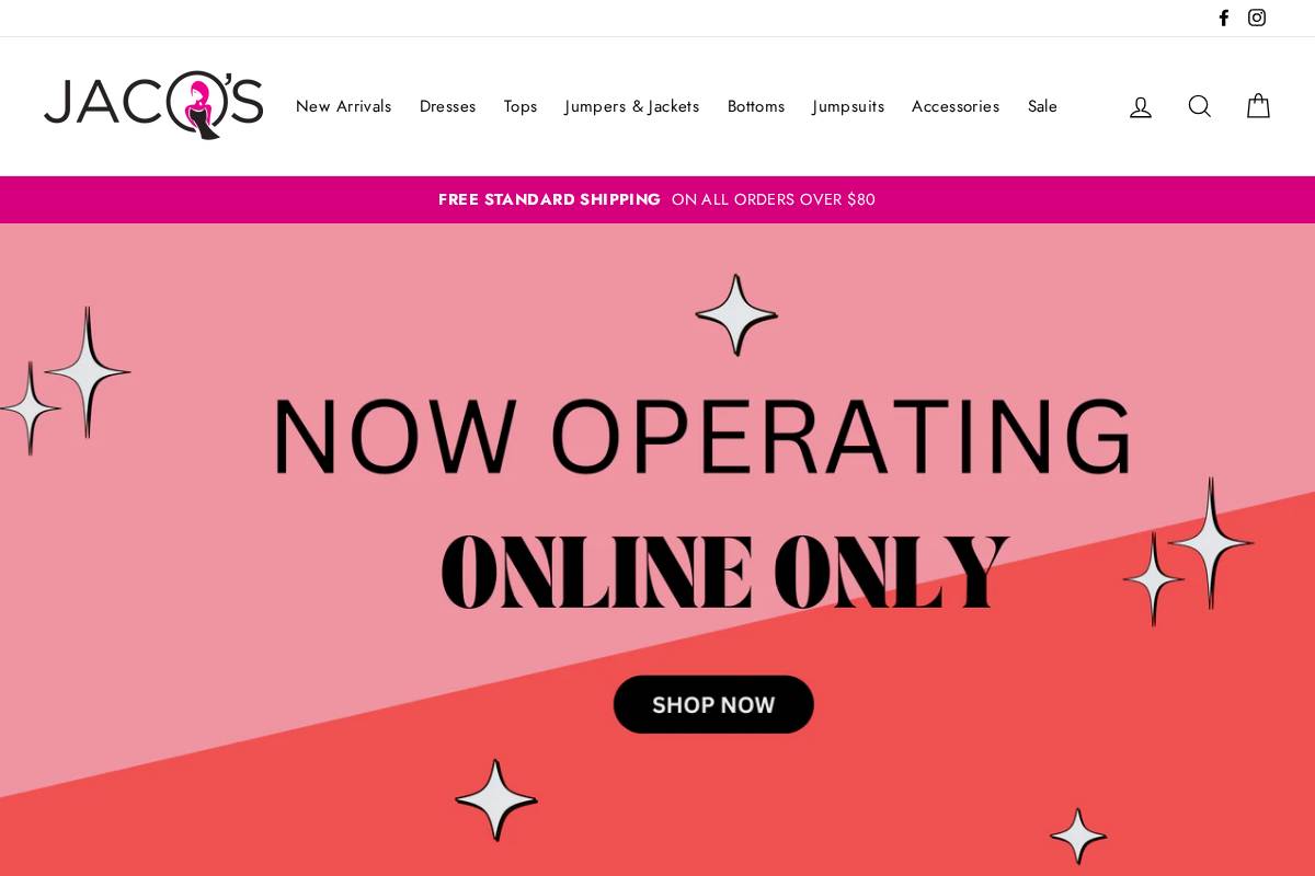 jacqs.com.au homepage screenshot