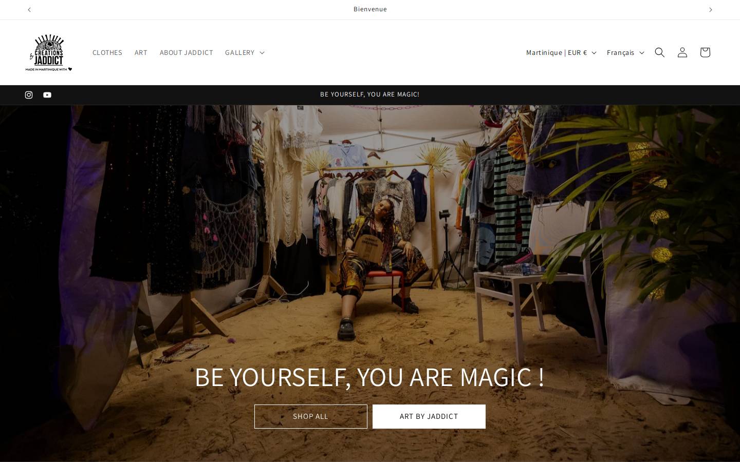 jaddict.com homepage screenshot