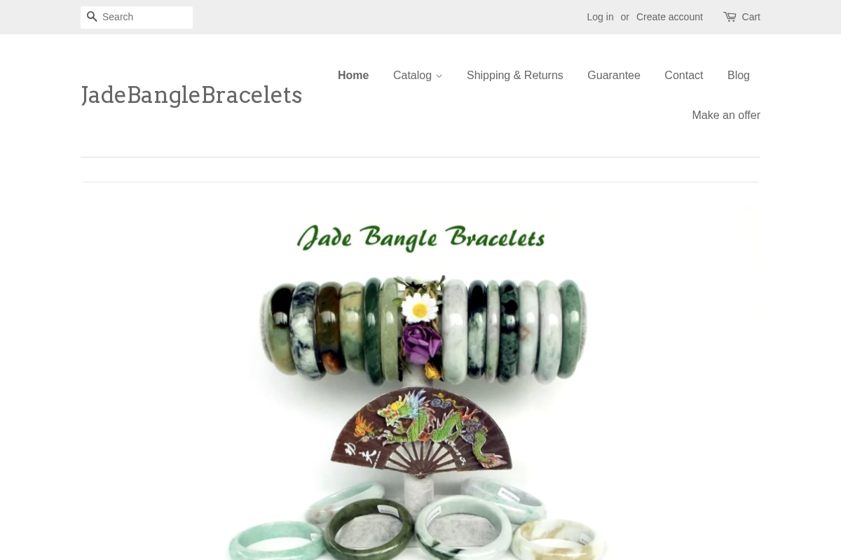 jadebanglebracelets.com homepage screenshot