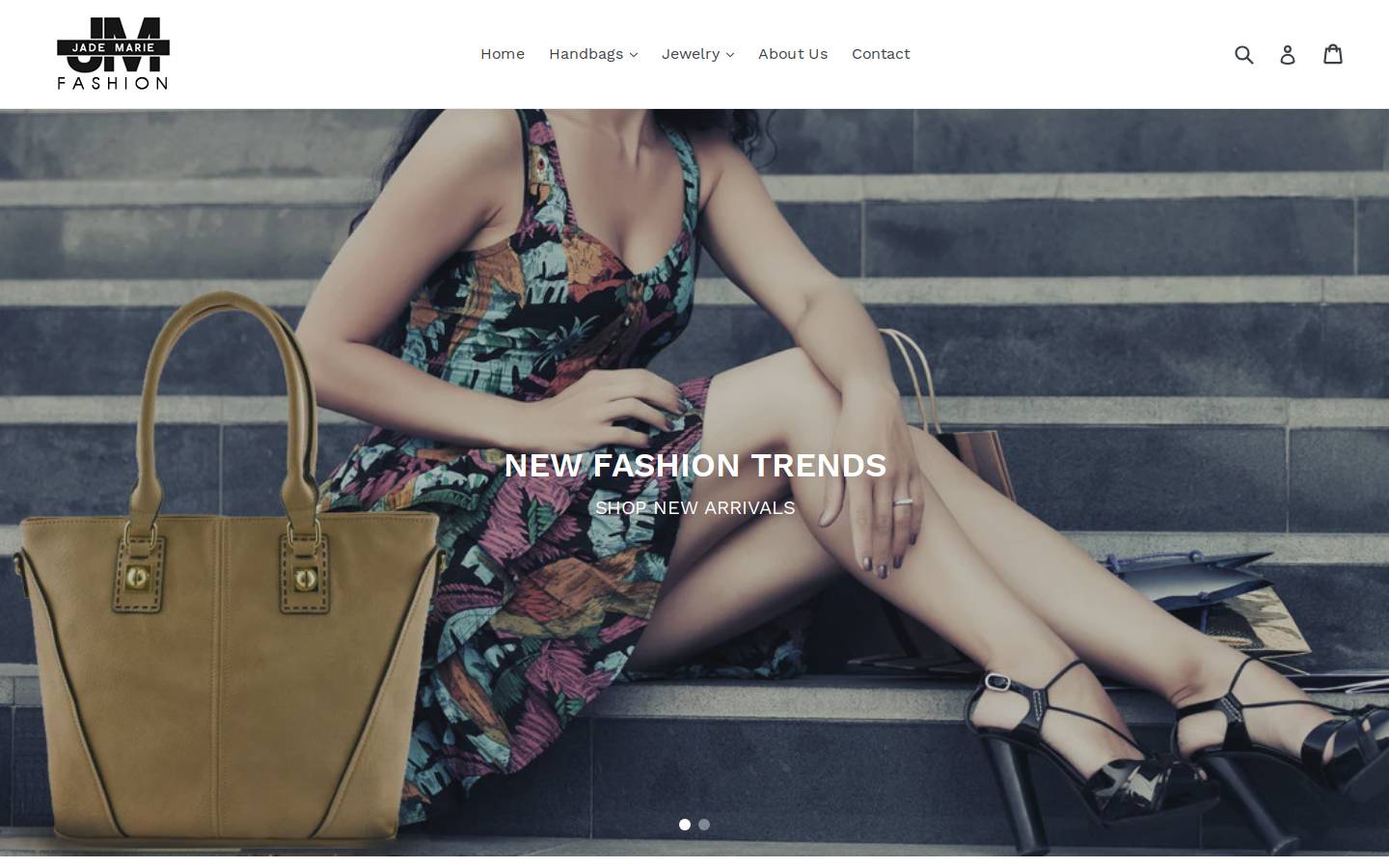 jademariefashion.com homepage screenshot
