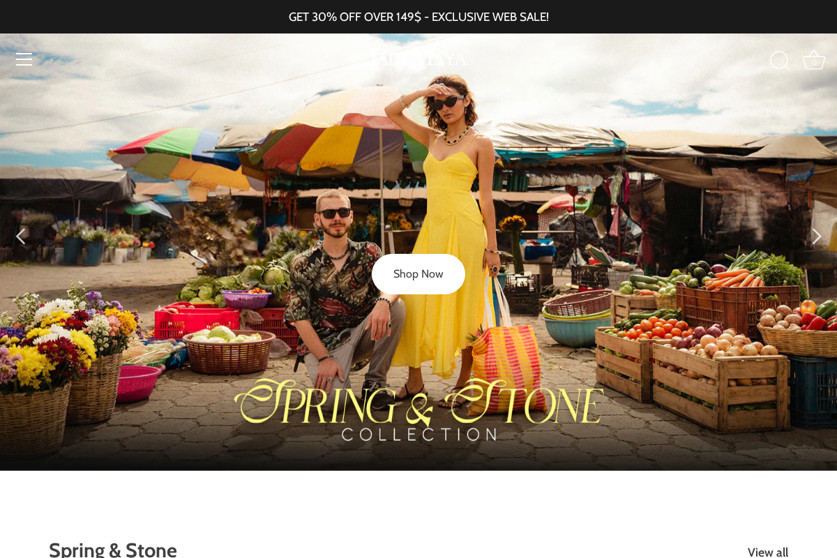 Jade Maya homepage screenshot