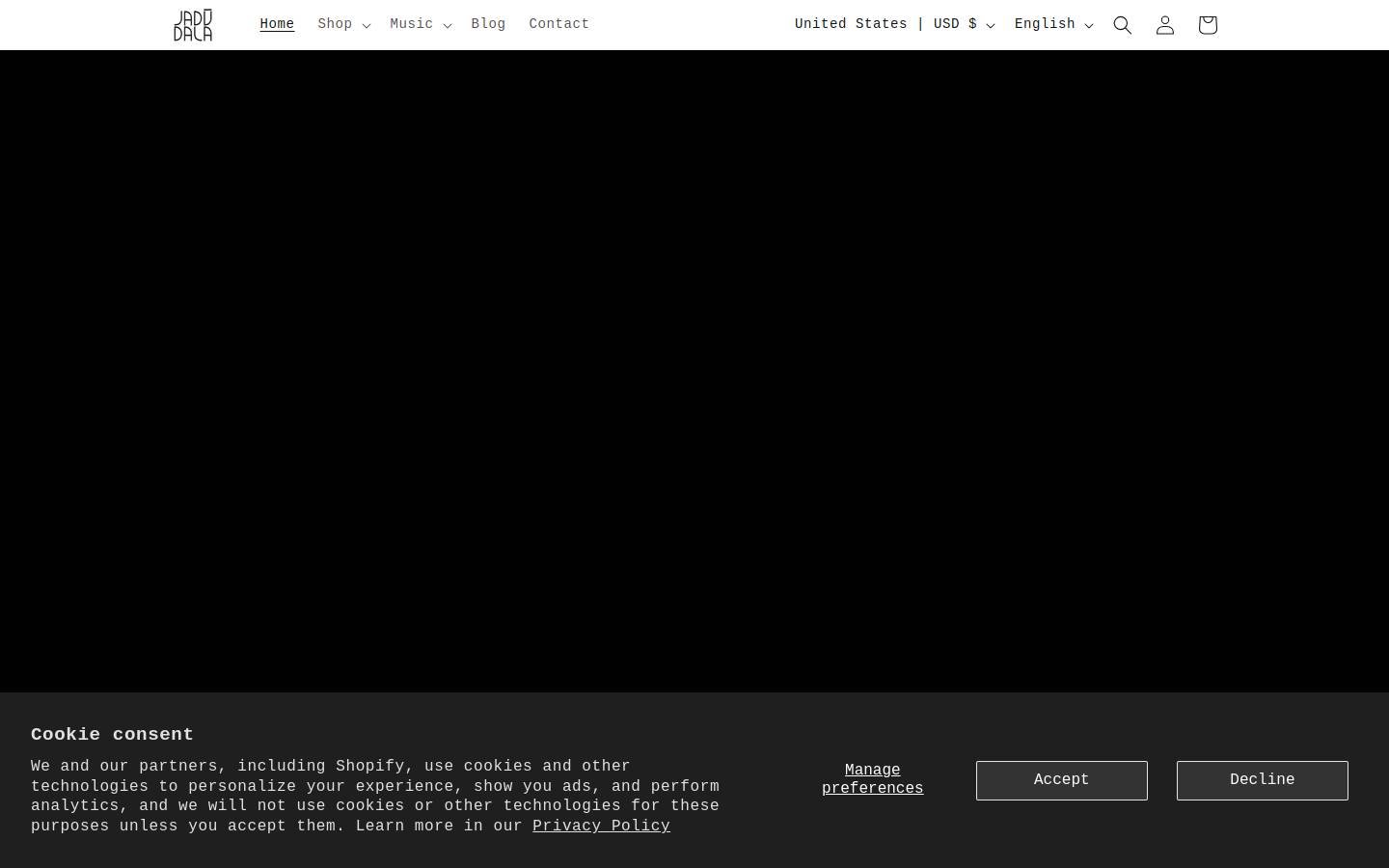 jadudala.com homepage screenshot