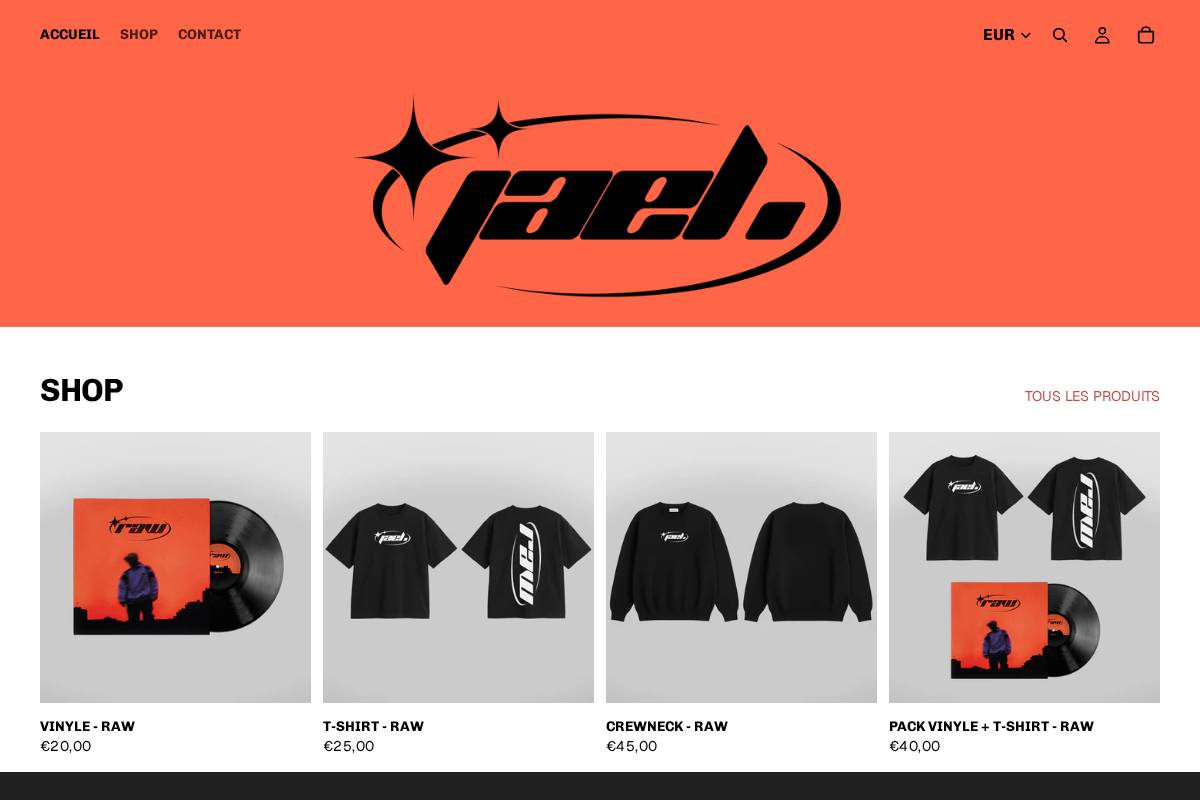 jaelwav.com homepage screenshot