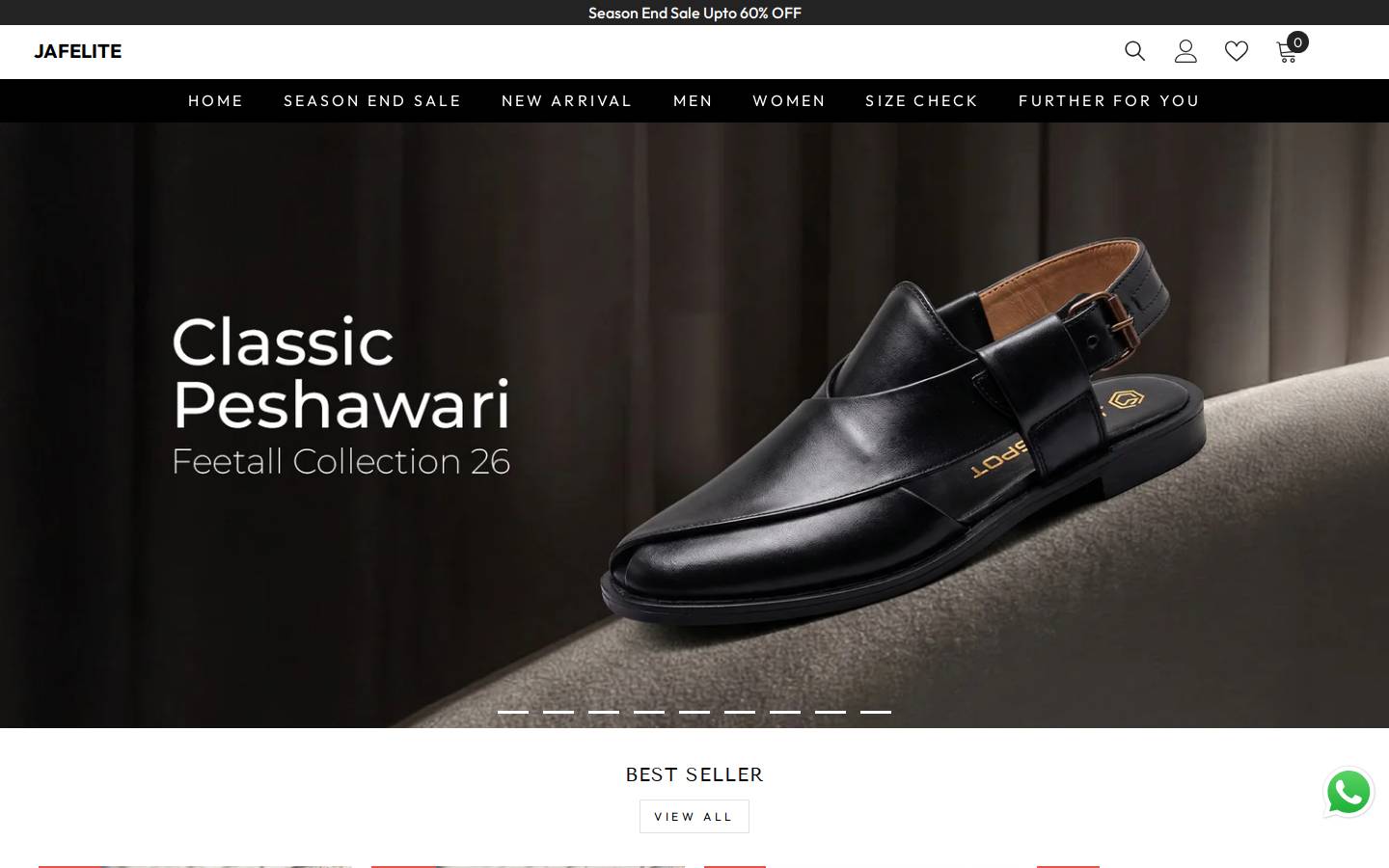 jafelite.com homepage screenshot