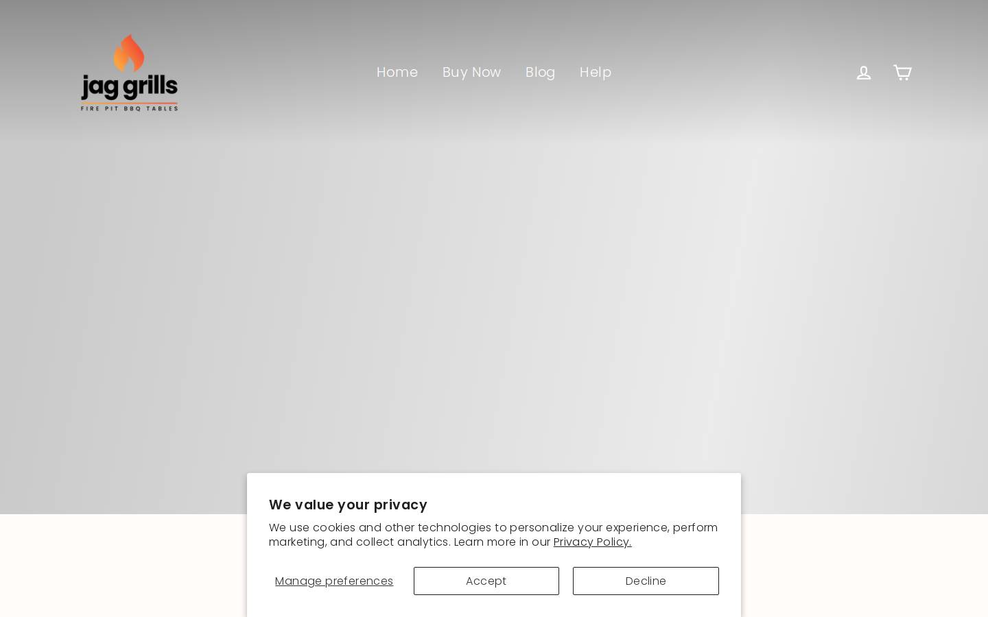 jaggrill.com homepage screenshot