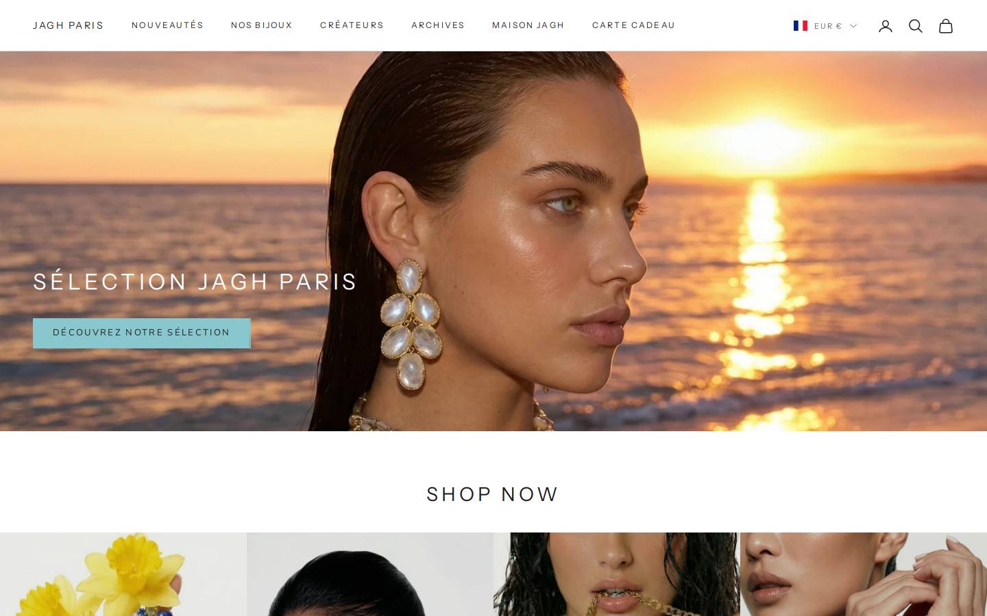 jaghparis.com homepage screenshot