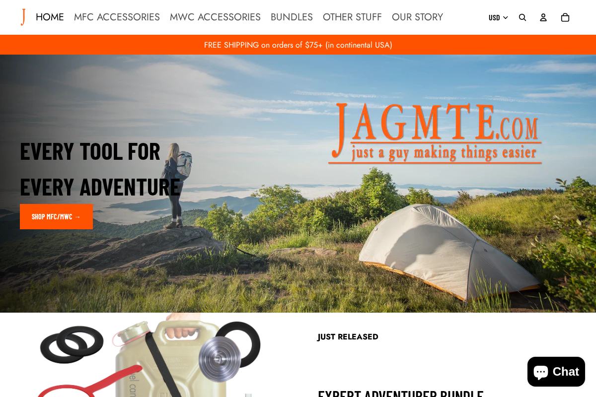 jagmte.com homepage screenshot