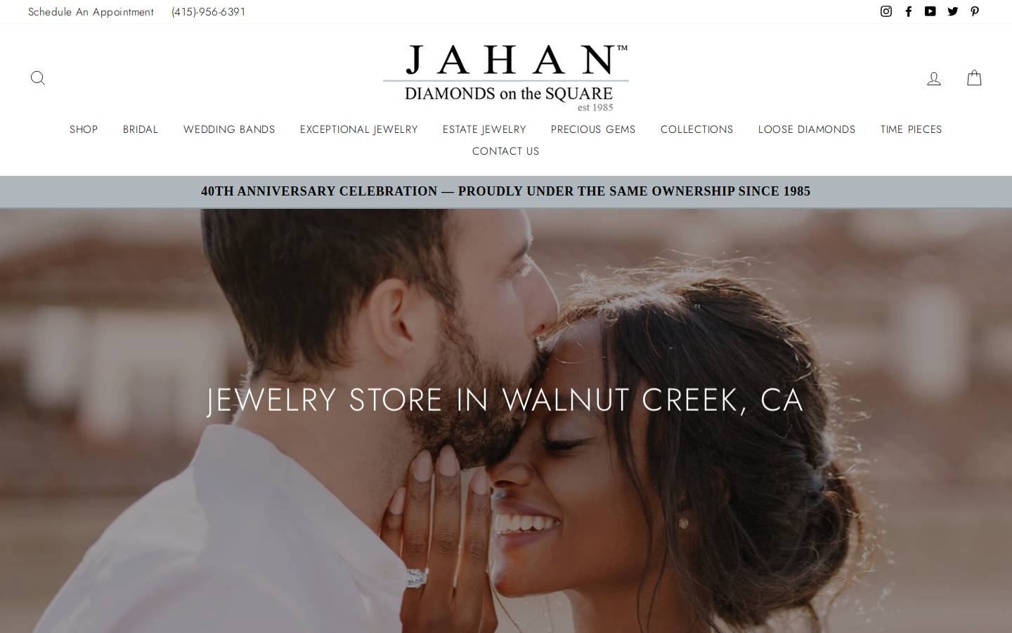 jahandiamondimports.com homepage screenshot