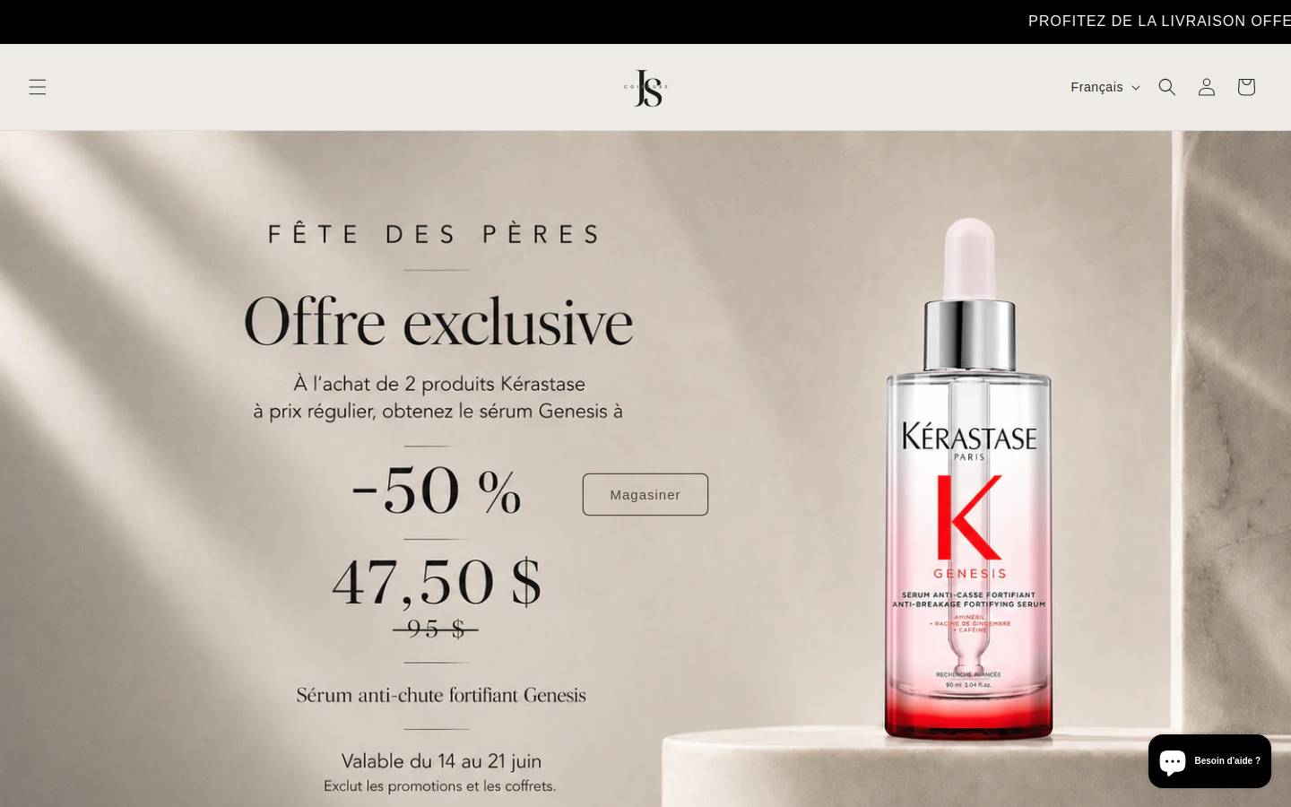 jaisignecoiffure.com homepage screenshot