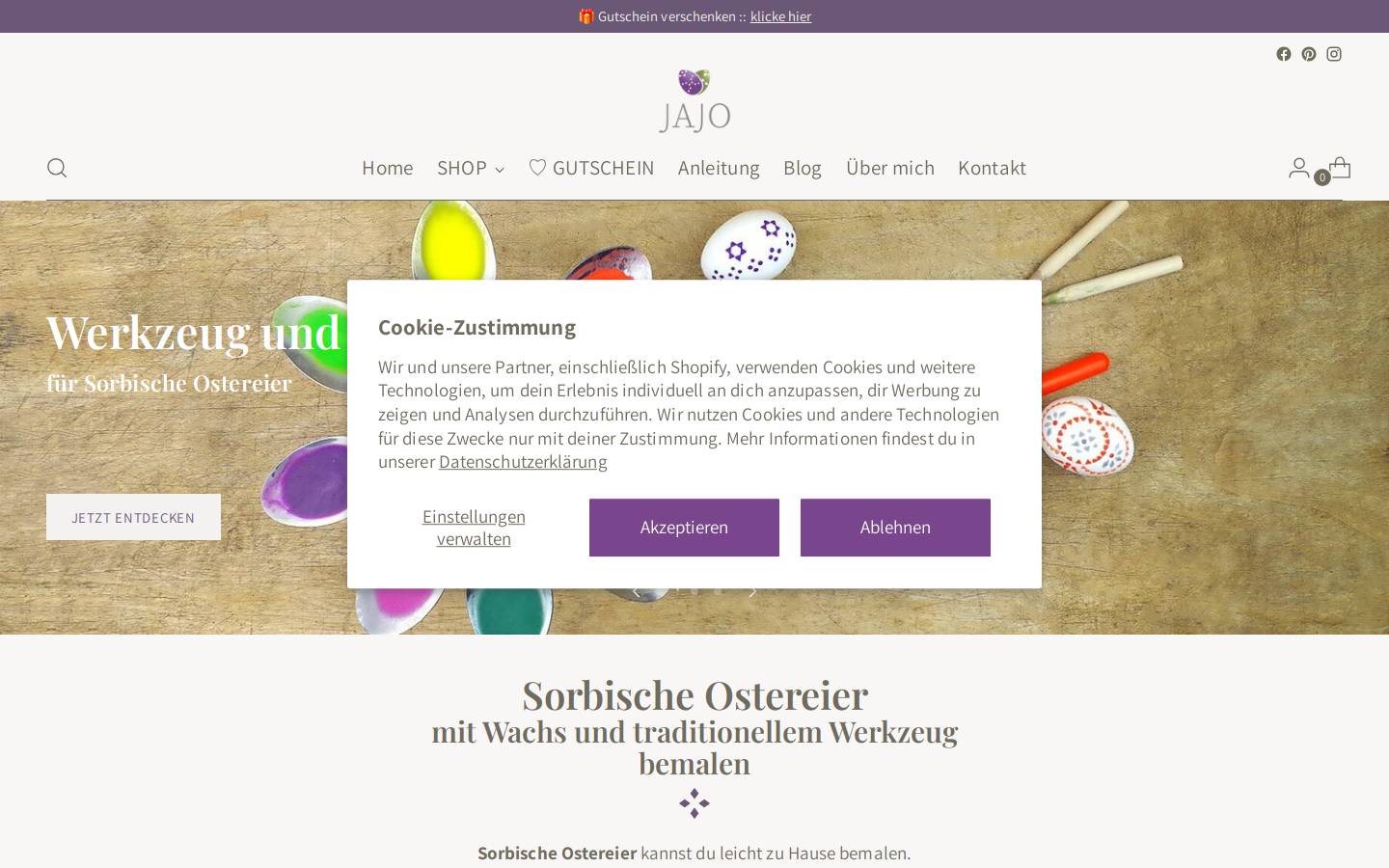 jajo.de homepage screenshot