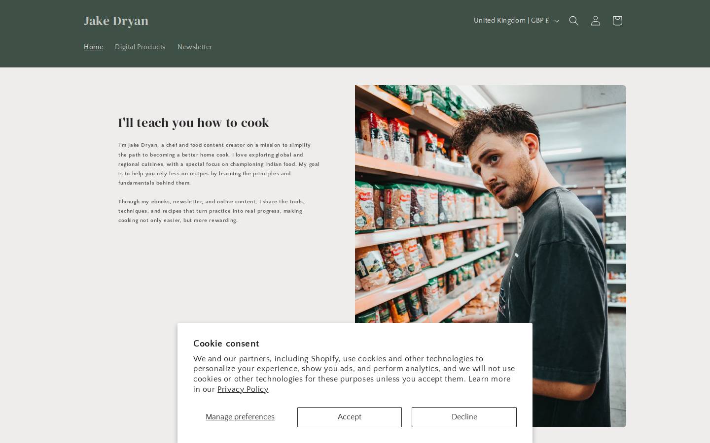 jakedryan.com homepage screenshot