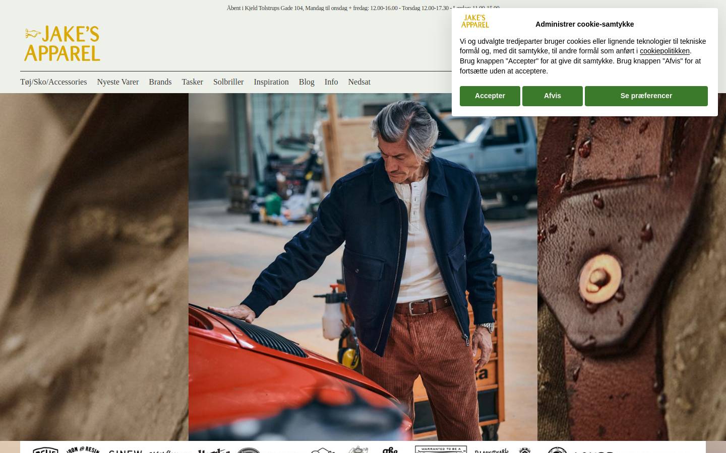 Jakesapparel homepage screenshot