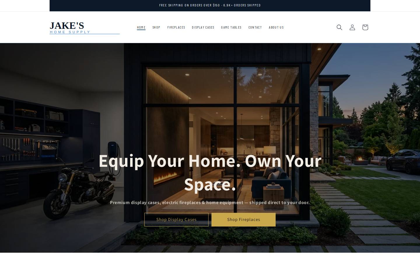 jakeshomesupply.com homepage screenshot