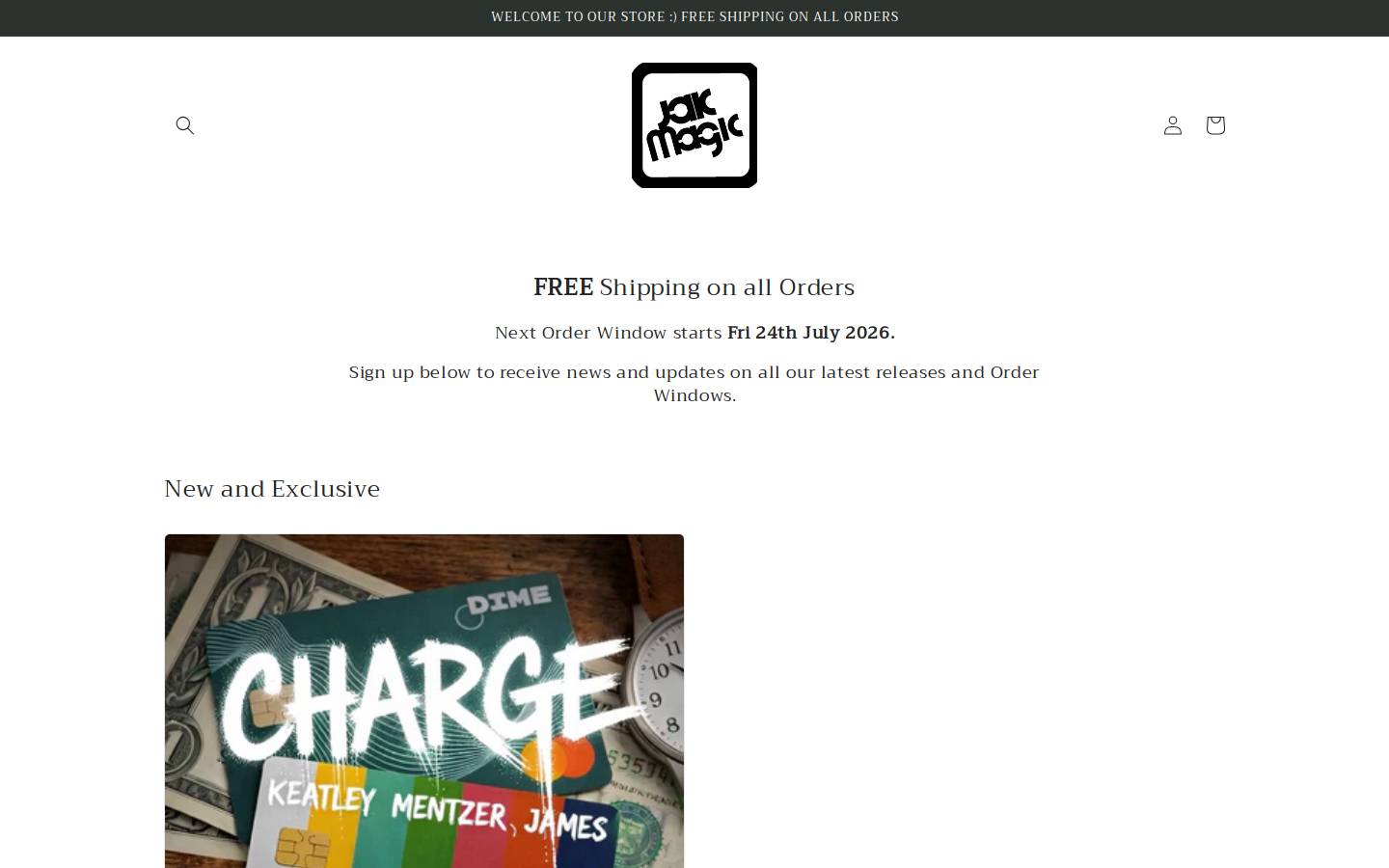 jakmagic.com homepage screenshot