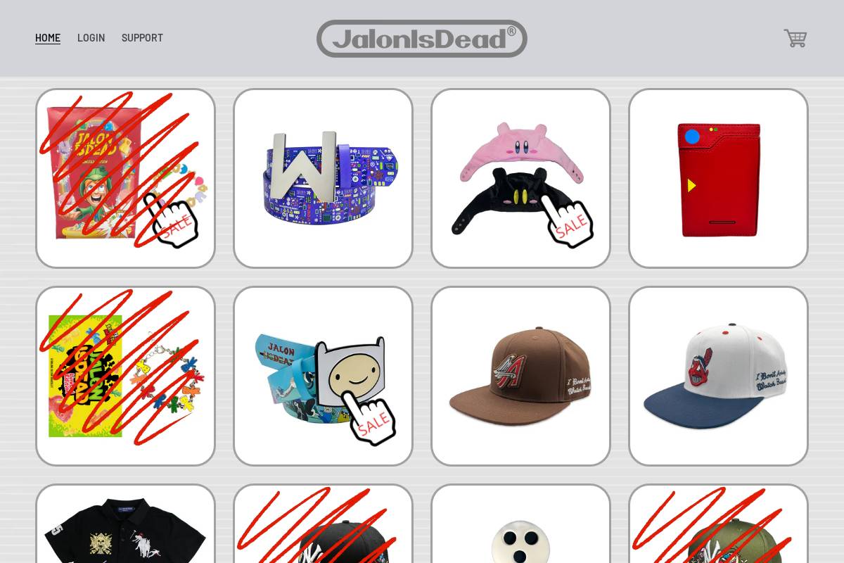 Jalonisdead homepage screenshot
