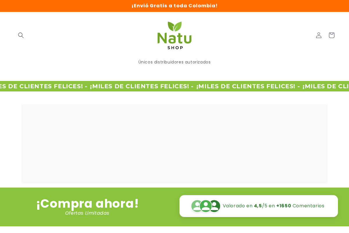 Natu Store Colombia homepage screenshot
