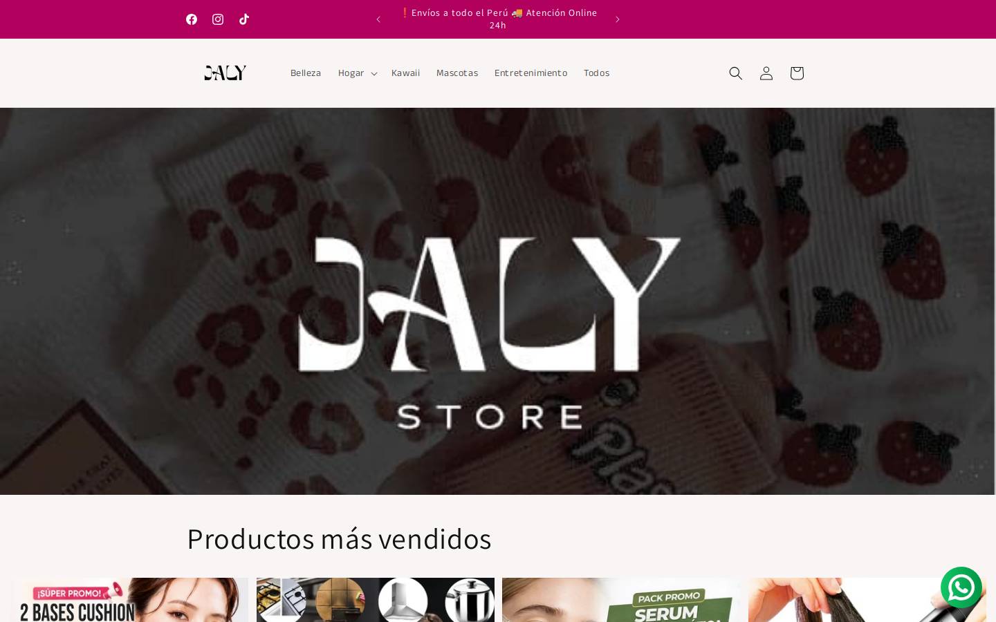 jaly.store homepage screenshot