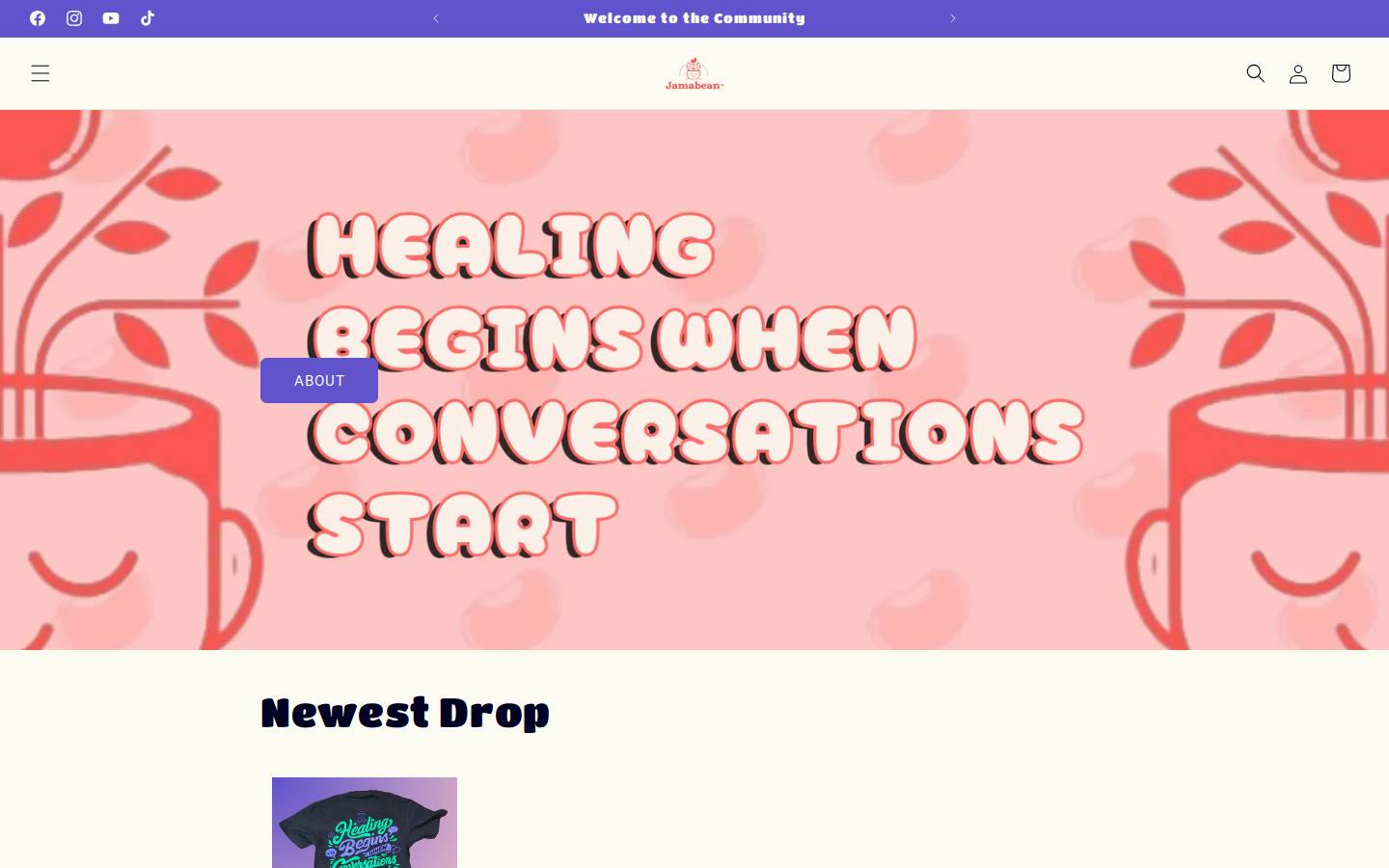 jamabean.com homepage screenshot