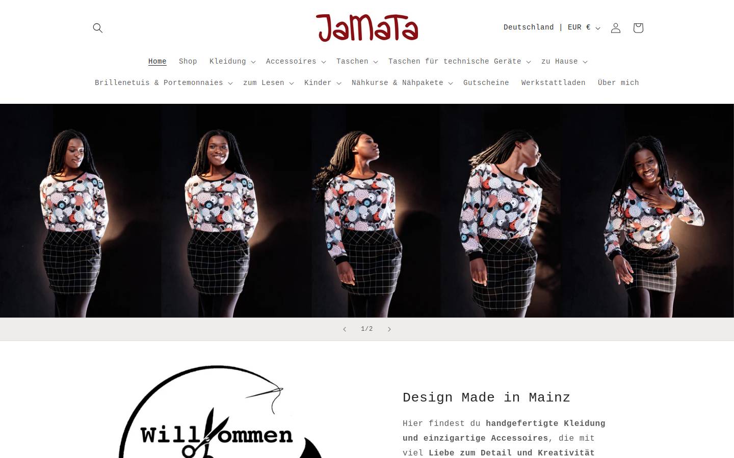 jamata-shop.com homepage screenshot
