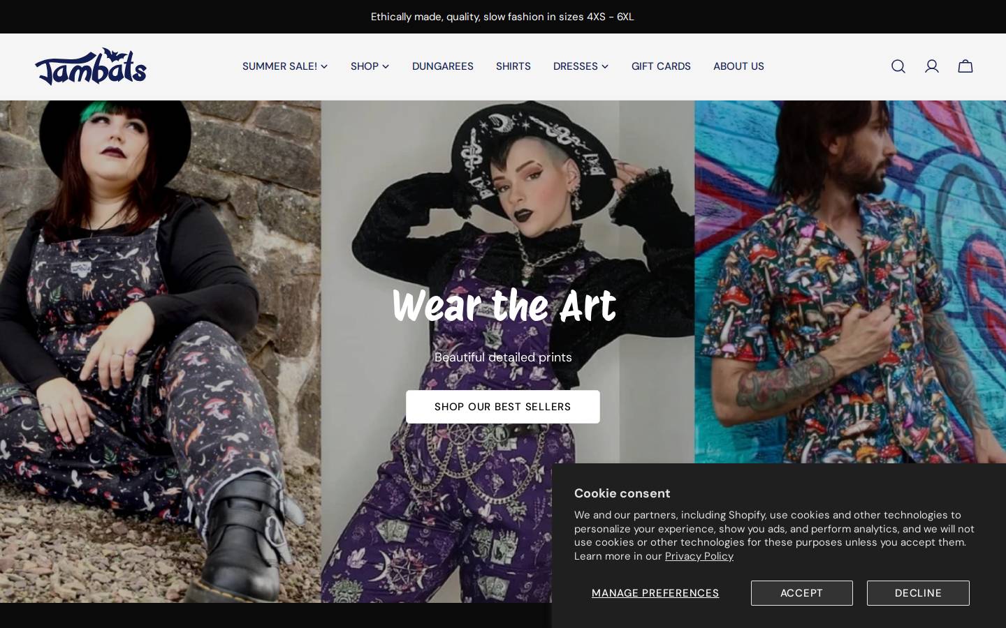 Jambats homepage screenshot