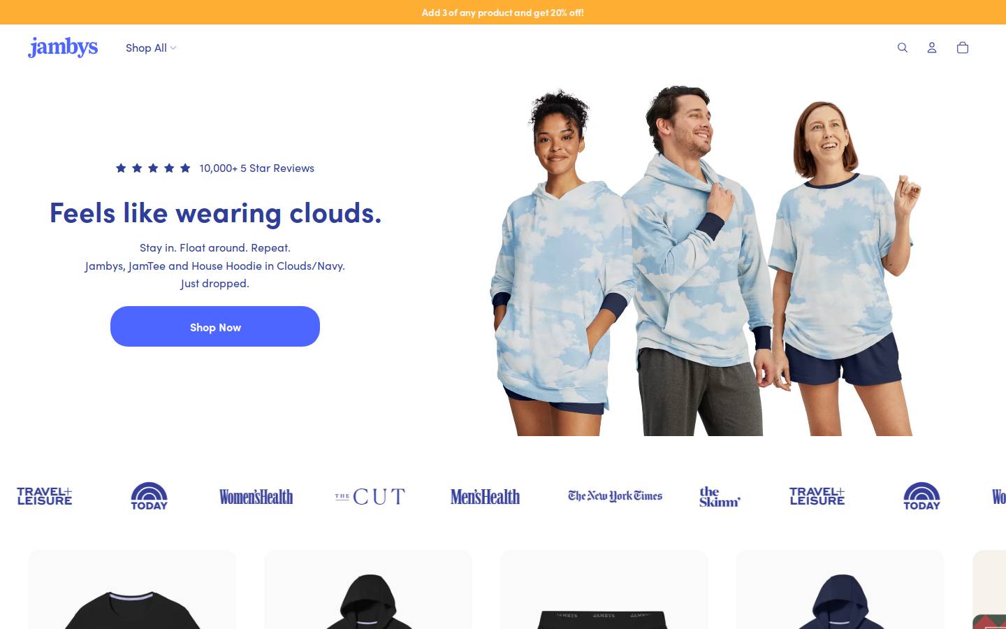 jambys.com homepage screenshot