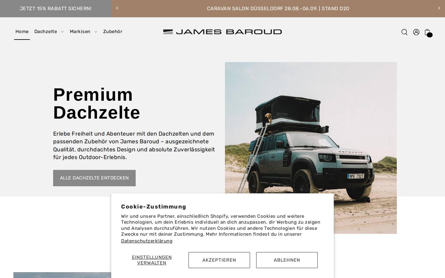 james-baroud.de homepage screenshot