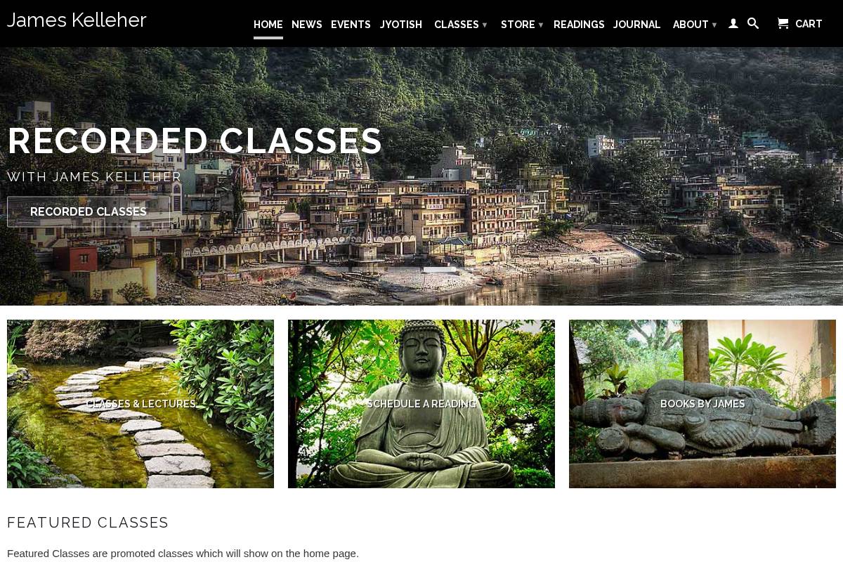 jameskelleher.com homepage screenshot
