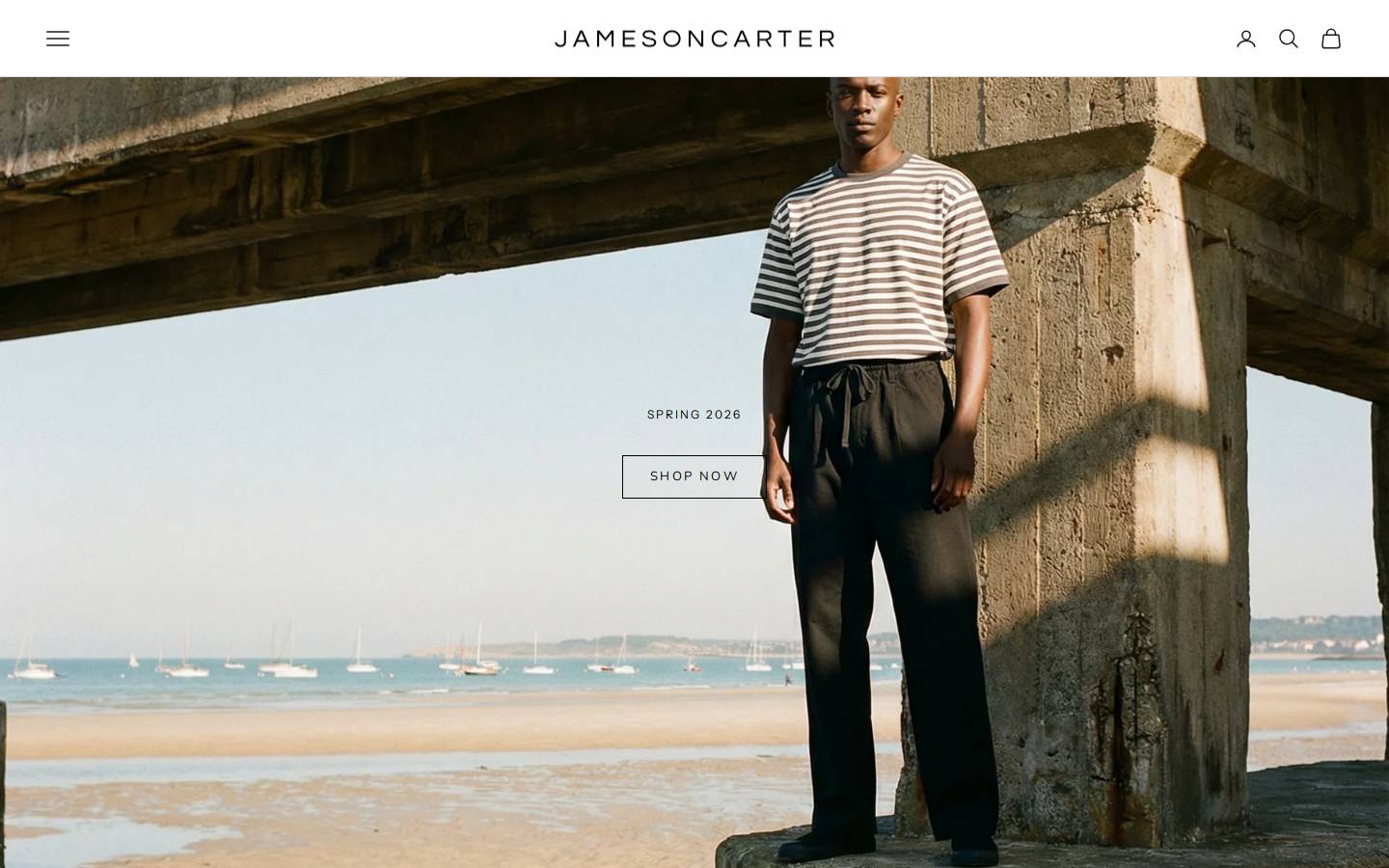jamesoncarter-official.com homepage screenshot