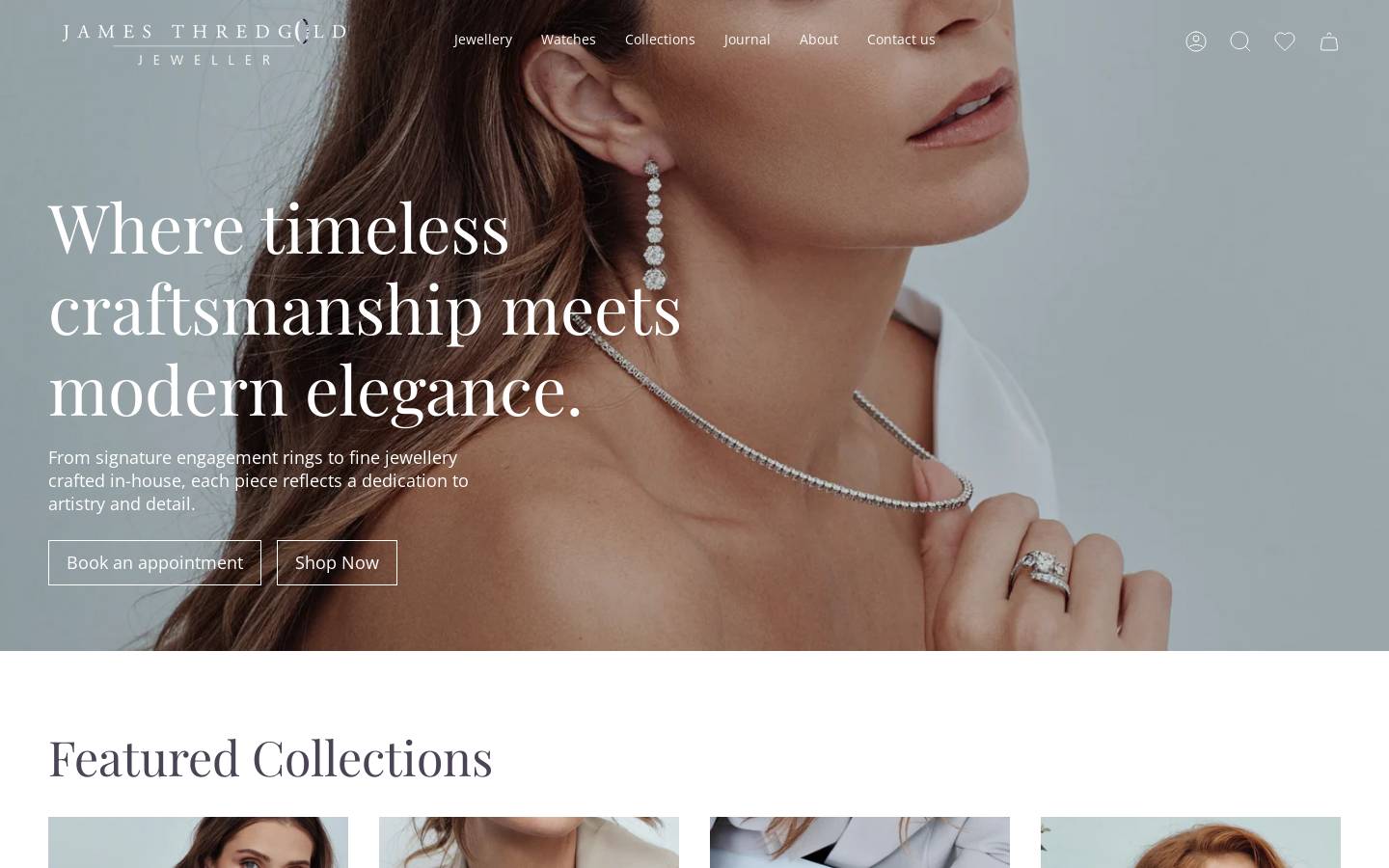 jamesthredgold.com.au homepage screenshot