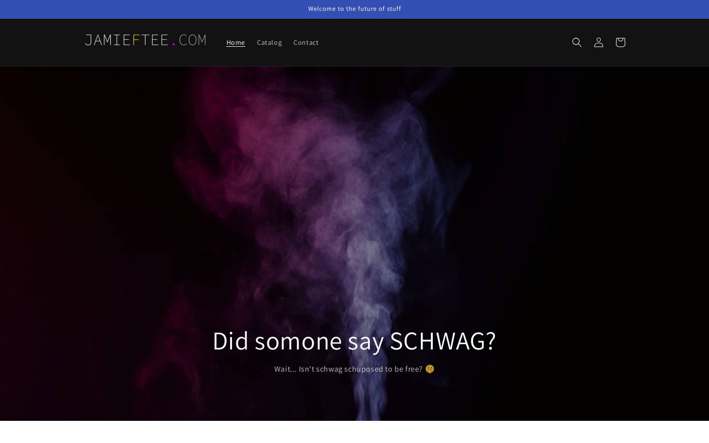 jamieftee.com homepage screenshot