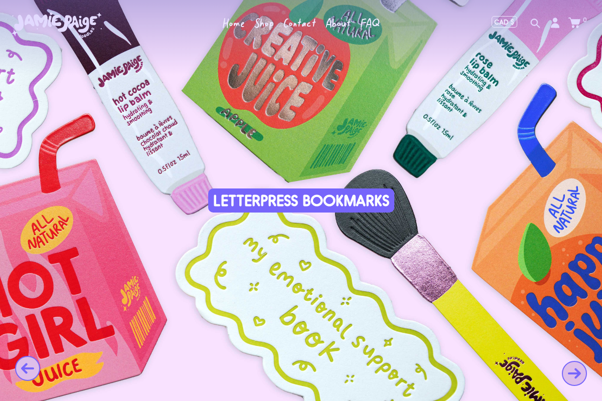 jamiepaigedoodles.com homepage screenshot