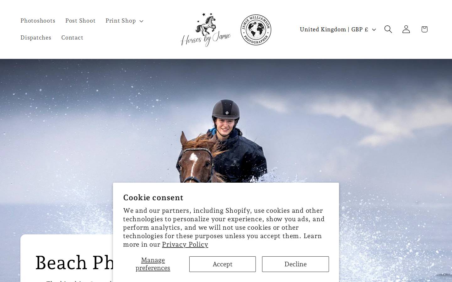 jamiewilliamson.com homepage screenshot