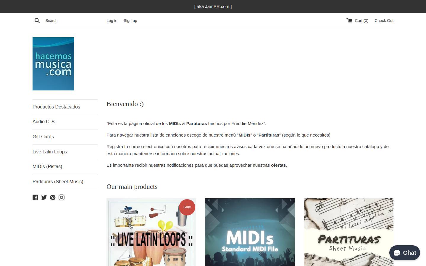jampr.com homepage screenshot