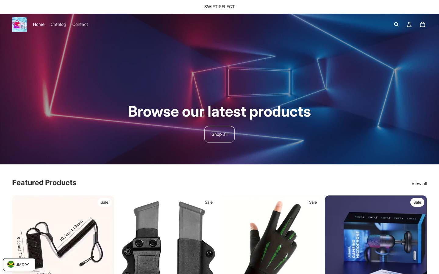 jamswiftselect.shop homepage screenshot