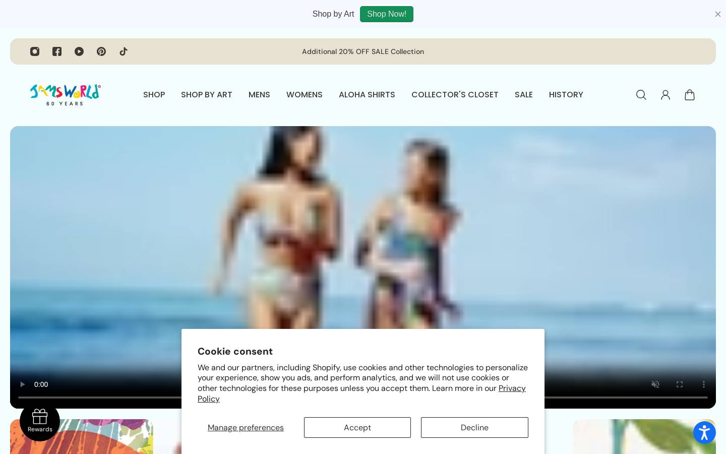 jamsworld.com homepage screenshot