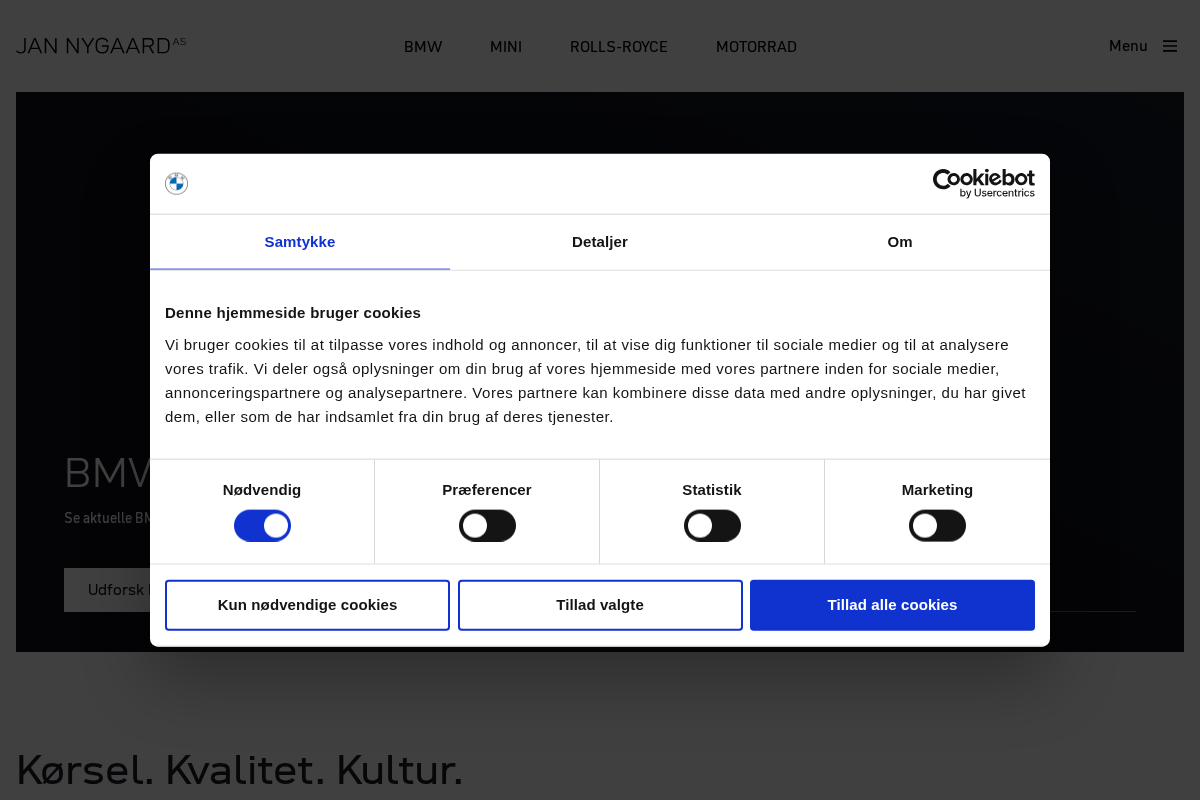 Jan Nygaard AS homepage screenshot