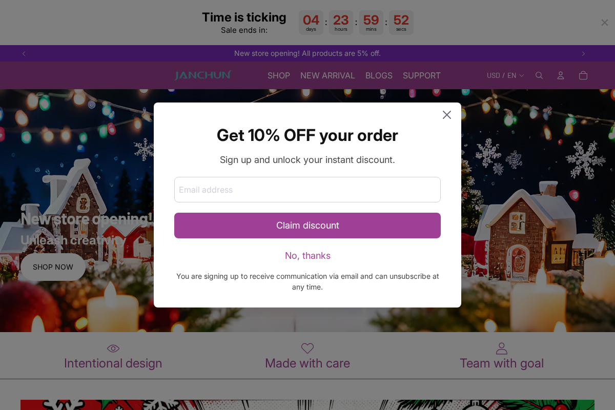 janchun homepage screenshot