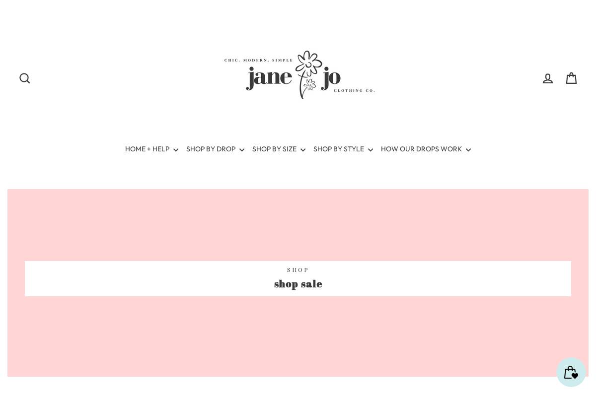 janeandjo.com homepage screenshot