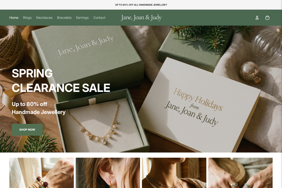 Janejoanjudy Uk homepage screenshot