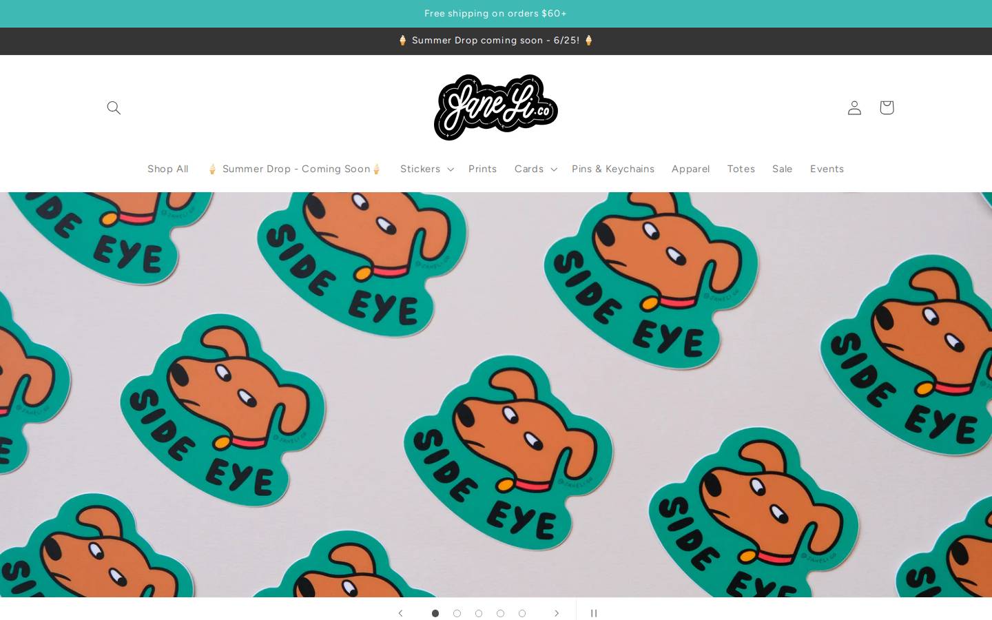 janeli.co homepage screenshot