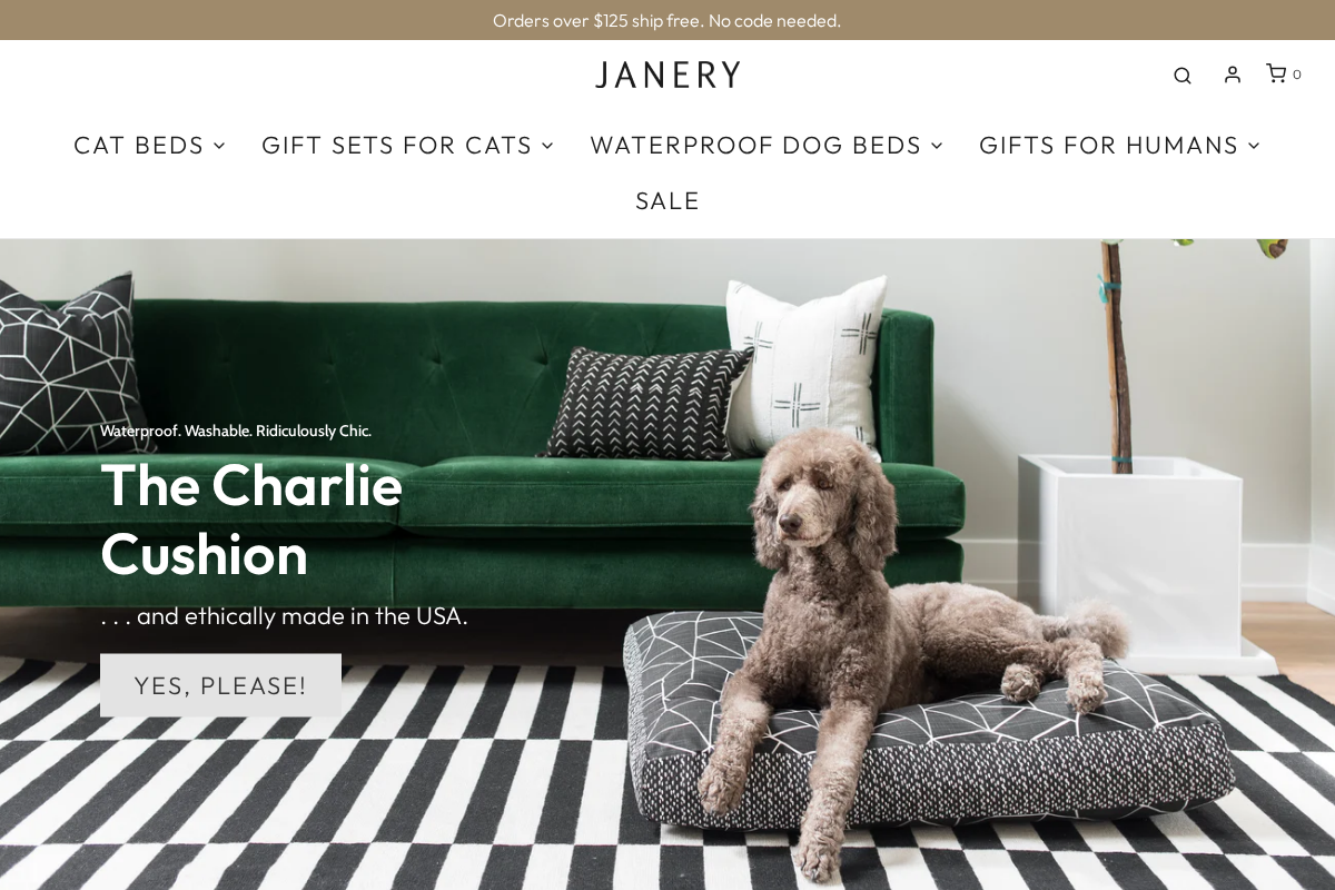 janery.com homepage screenshot