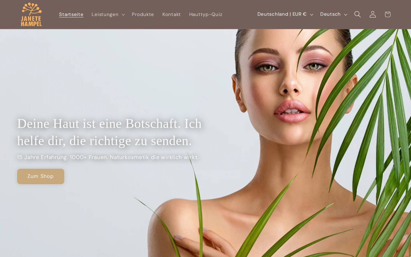janete-hampel.de homepage screenshot