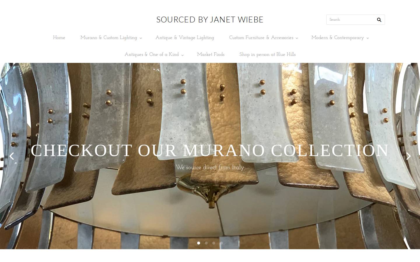 janetwiebeantiques.com homepage screenshot