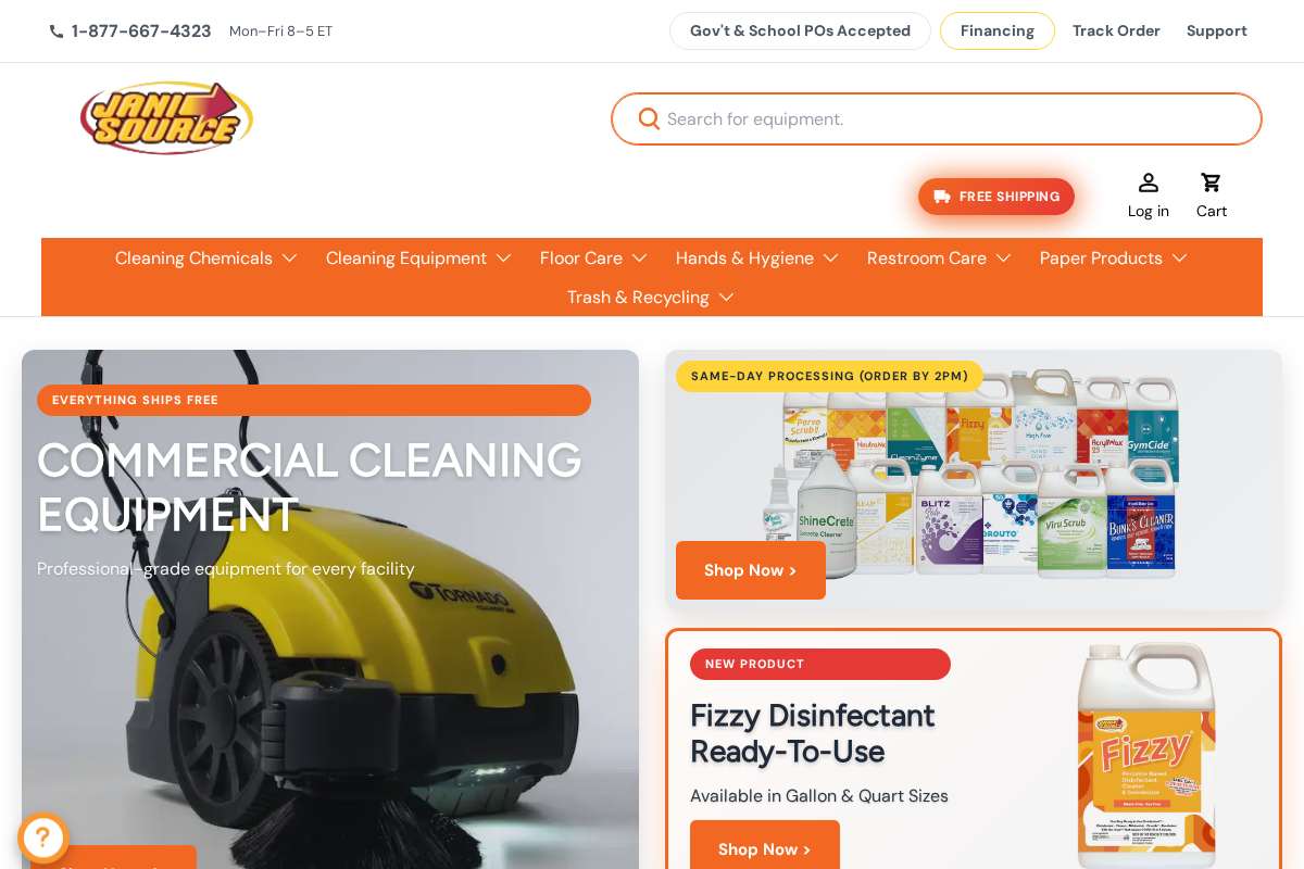 JaniSource homepage screenshot