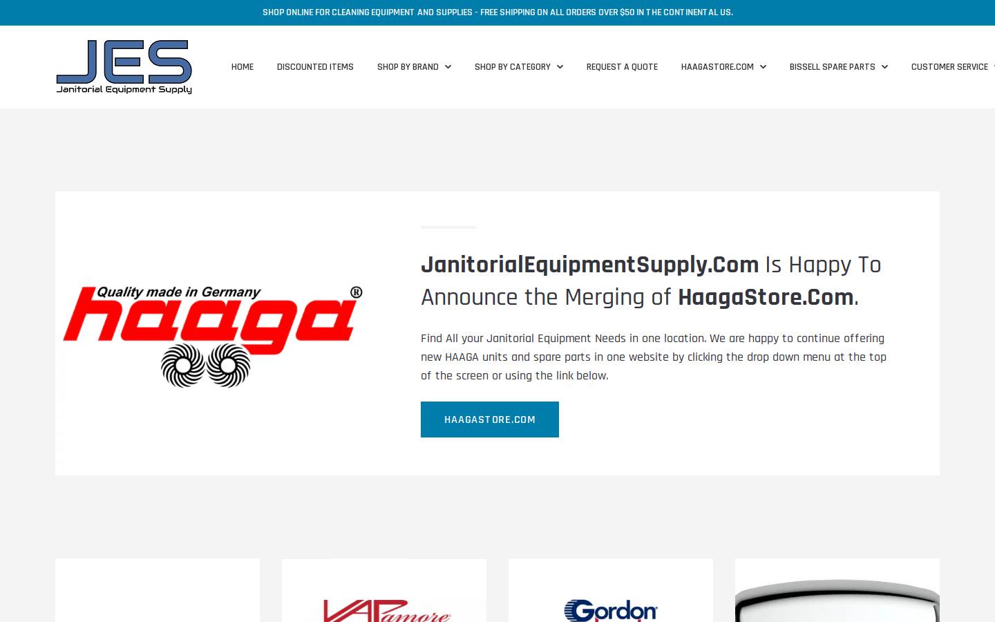 janitorialequipmentsupply.com homepage screenshot