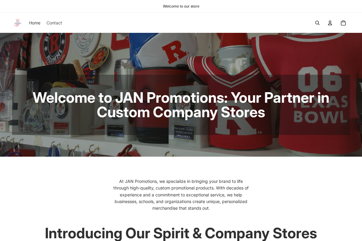 janpromotions.shop homepage screenshot
