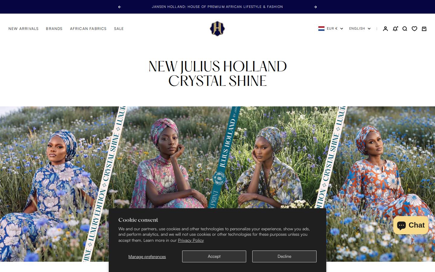 Jansen Holland homepage screenshot