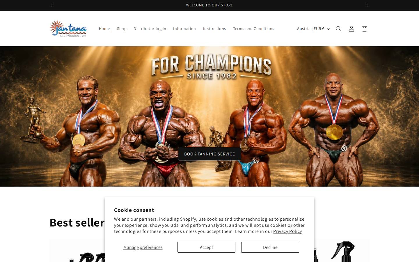 jantanaofficial.com homepage screenshot
