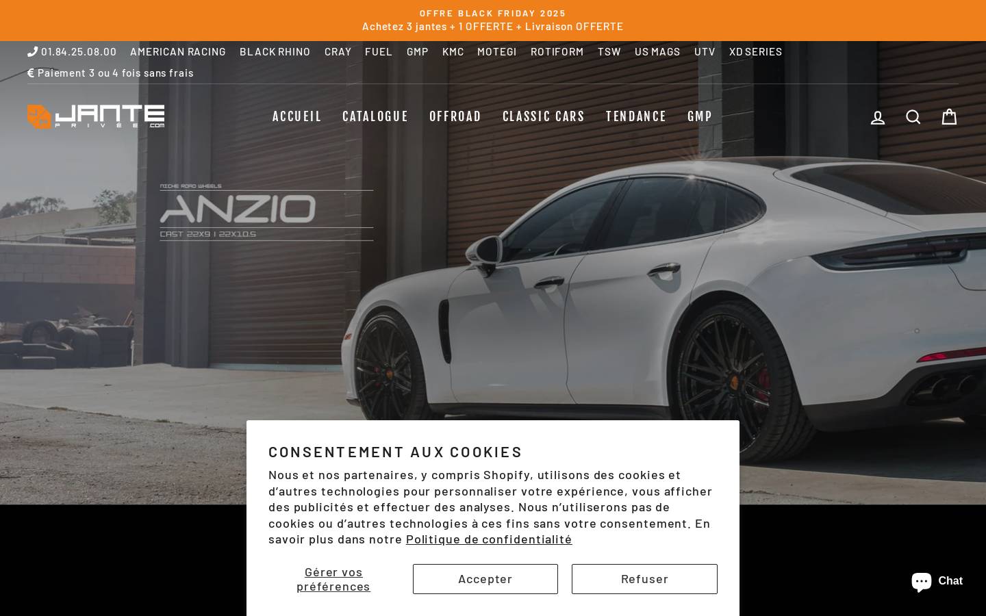 Jante Privee homepage screenshot