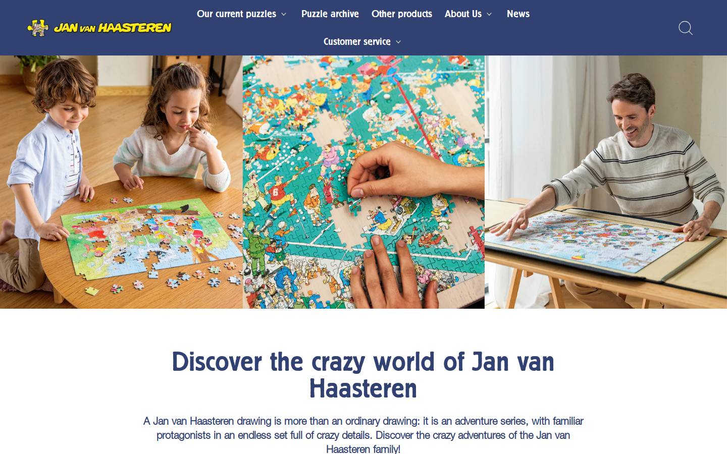 janvanhaasteren.eu homepage screenshot